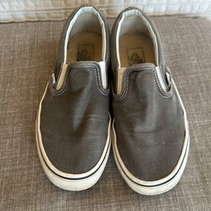 Vans slip-on size 8 grey